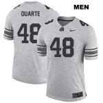 Men's NCAA Ohio State Buckeyes Tate Duarte #48 College Stitched Authentic Nike Gray Football Jersey ZZ20K37RD